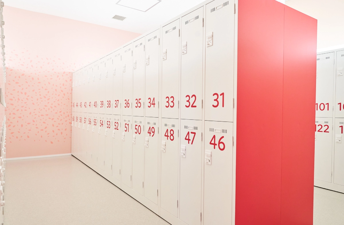 東京ダンスヴィレッジの綺麗なロッカー